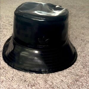 Ivy Park by Adidas  Black Vinyl  Bucket Hat- M/L
